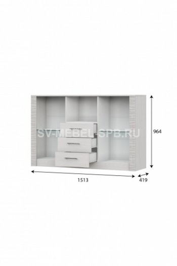Комод-витрина Гамма 20 (sv) в Покровске - mebel154.com