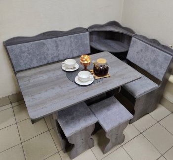 Кухонный уголок Миссия с полкой ткань в Покровске - mebel154.com