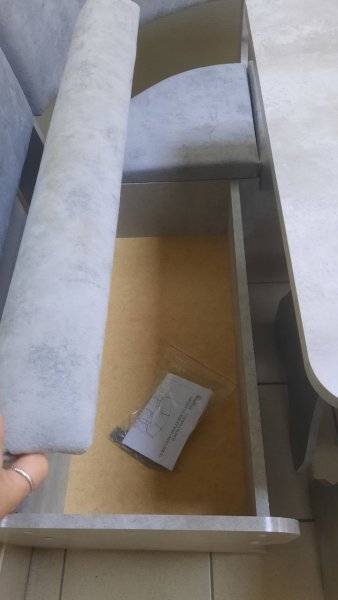 Кухонный уголок Миссия V велюр (цемент) в Покровске - mebel154.com