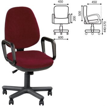 Кресло Comfort GTP, с подлокотниками в Покровске - mebel154.com