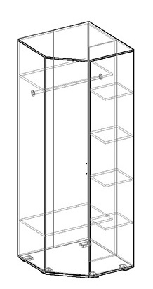 Альтернатива шкаф угловой в Покровске - mebel154.com