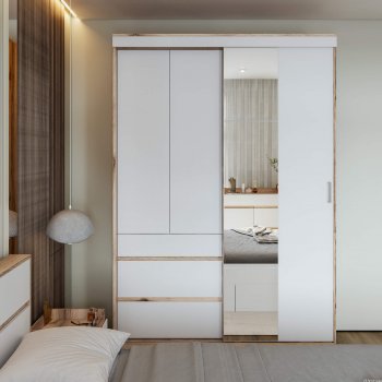 Шкаф-купе Брауни 1.5м в Покровске - mebel154.com
