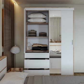 Шкаф-купе Брауни 1.5м в Покровске - mebel154.com