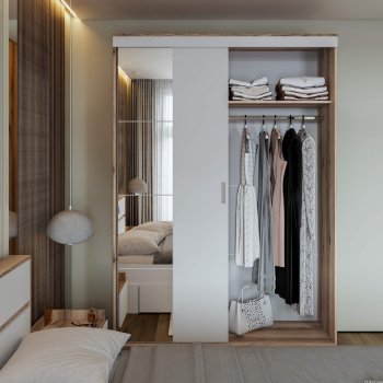 Шкаф-купе Брауни 1.5м в Покровске - mebel154.com