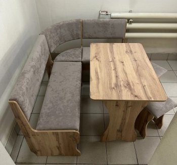 Кухонный уголок Миссия V велюр (дуб вотан) в Покровске - mebel154.com