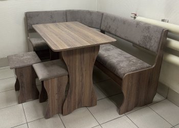 Кухонный уголок Миссия  V велюр(коричневый) в Покровске - mebel154.com