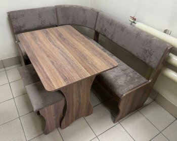 Кухонный уголок Миссия  V велюр(коричневый) в Покровске - mebel154.com