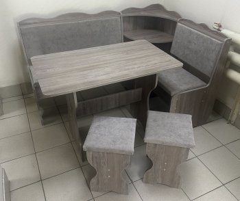 Кухонный уголок Миссия с полкой, ткань(локи) в Покровске - mebel154.com