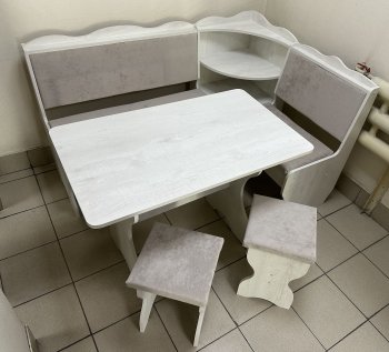 Кухонный уголок Миссия с полкой ткань в Покровске - mebel154.com