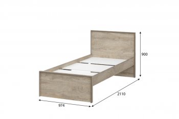 Кровать 0.9м Этна в Покровске - mebel154.com