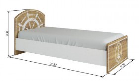 Кровать 900 КРД 900.1 Юнга в Покровске - mebel154.com