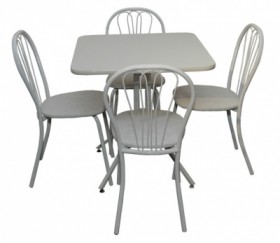 Набор стол пластиковый, 4 стула в Покровске - mebel154.com