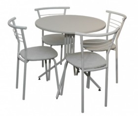 Набор стол пластиковый, 4 стула в Покровске - mebel154.com