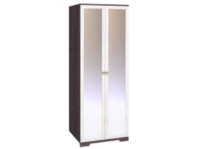Шкаф для одежды 2-х дверный с зеркалом 12-2 Бриз в Покровске - mebel154.com