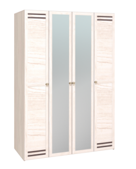 Шкаф для одежды 4-х дверный 555 Бриз в Покровске - mebel154.com