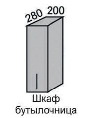Шкаф верхний 720 ВШ 20 с дверцей Алеся Эконом в Покровске - mebel154.com
