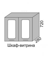 Шкаф верхний 720 ВШ 60В витрина Алеся Эконом в Покровске - mebel154.com
