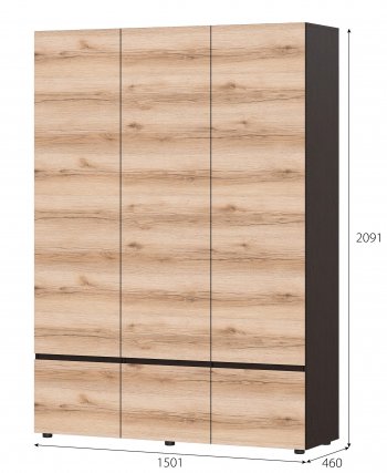 Шкаф 3-х Берген в Покровске - mebel154.com